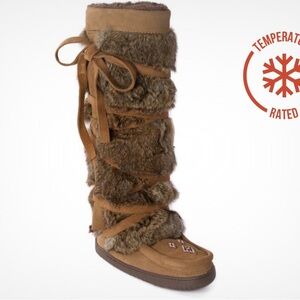 Manitoba Tall Suede wrap mukluk